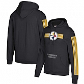 Pittsburgh Steelers Mitchell & Ness Three Stripe Pullover Hoodie Black,baseball caps,new era cap wholesale,wholesale hats